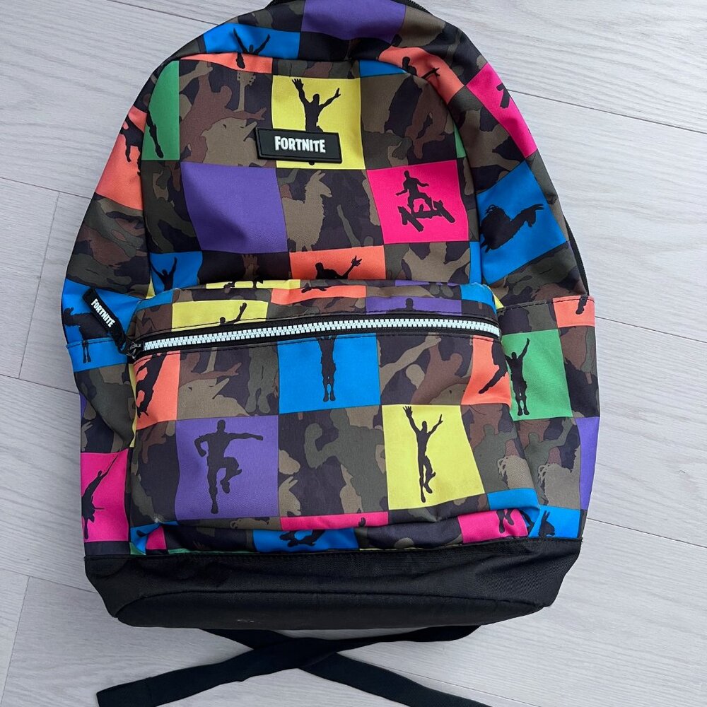 FORTNITE The Multiplier Backpack Zipper 2 Pocket Book Bag Laptop Sleeve